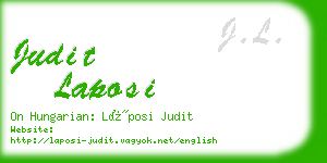 judit laposi business card